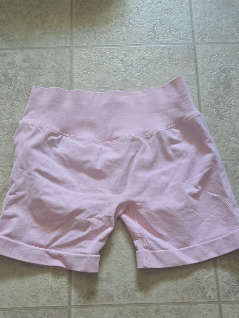 Everyday Seamless High-Rise Bike Shorts — Light Pink